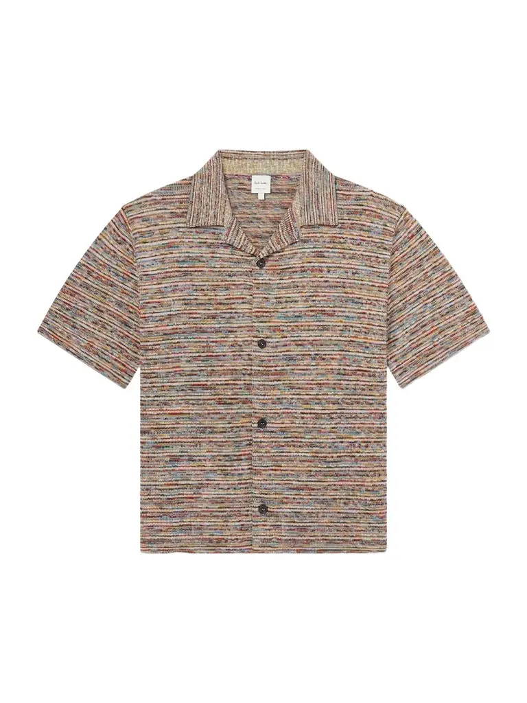 Paul Smith Camp-Collar Knitted Cotton Shirt - Men