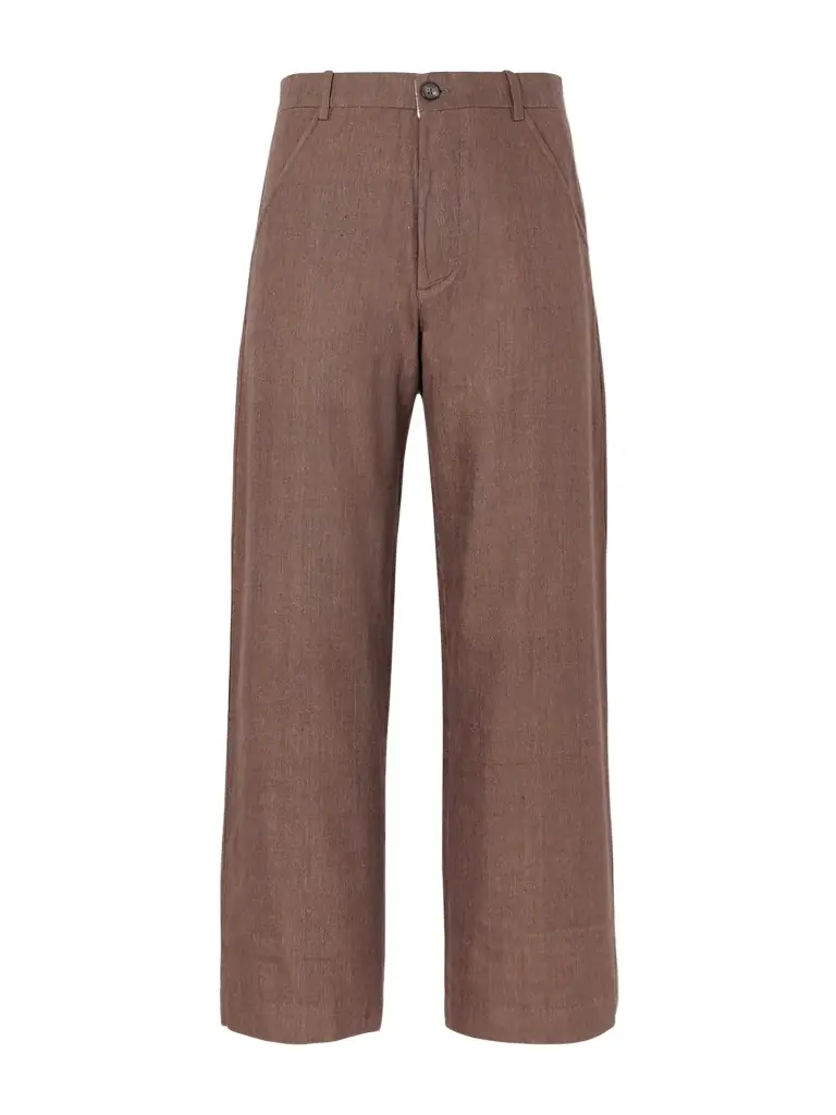 Kartik Research Straight-Leg Striped Linen Trousers - Men
