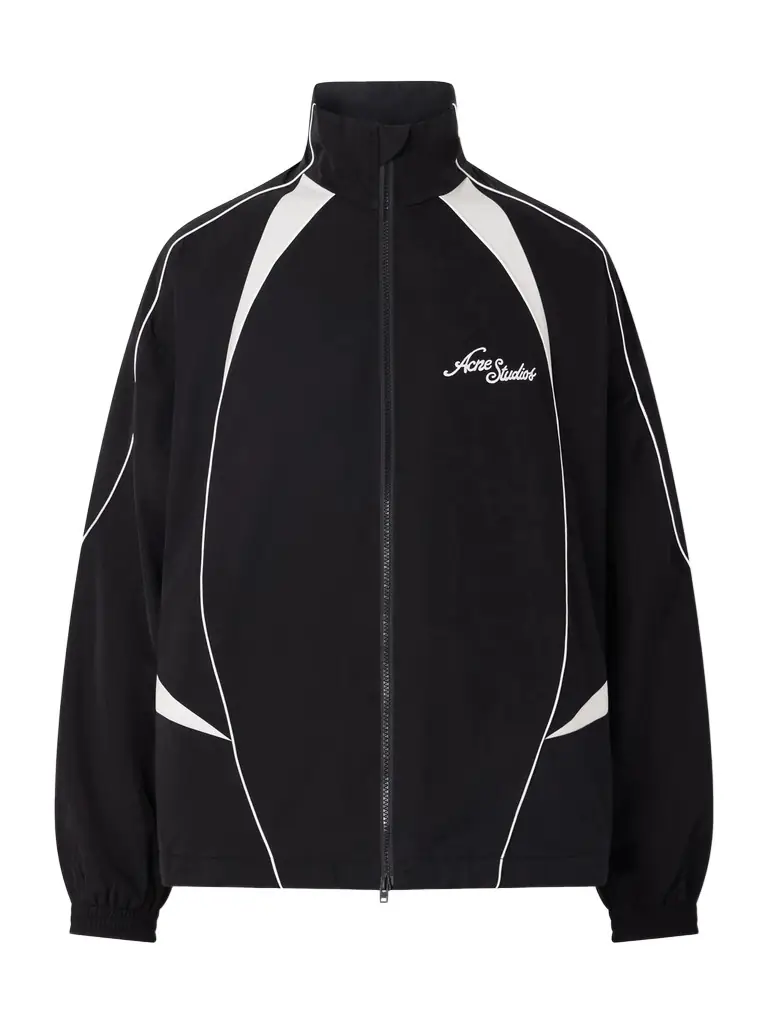 Acne Studios Technical Logo-Embroidered Striped Cotton-Blend Jacket - Men