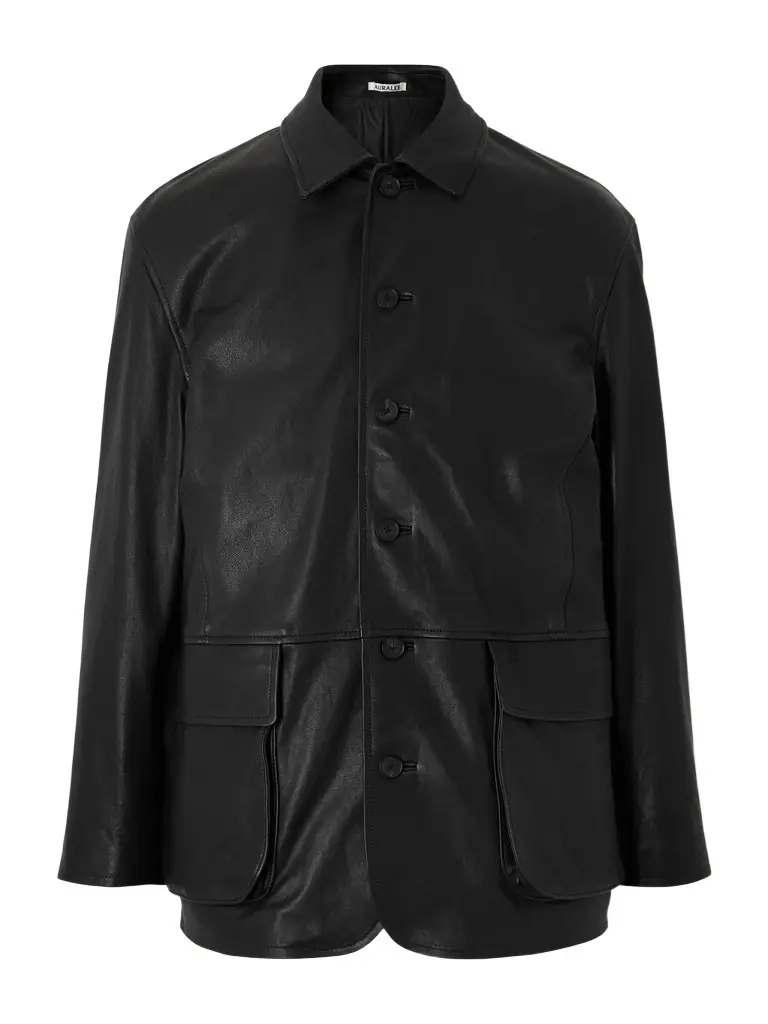Auralee Full-Grain Leather Jacket - Men