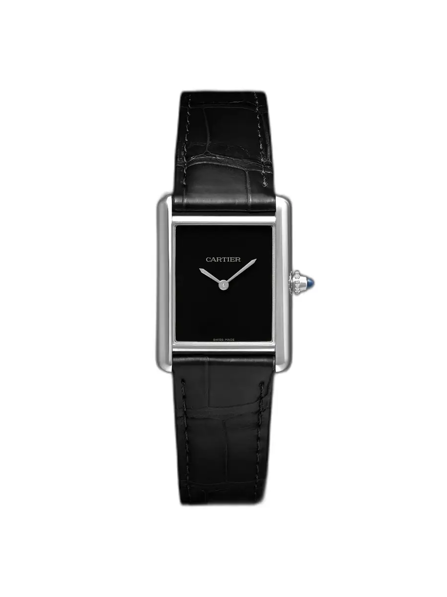 Cartier Tank Must 33.7mm Stainless Steel and Alligator Watch, Ref. No. WSTA0108 - Men