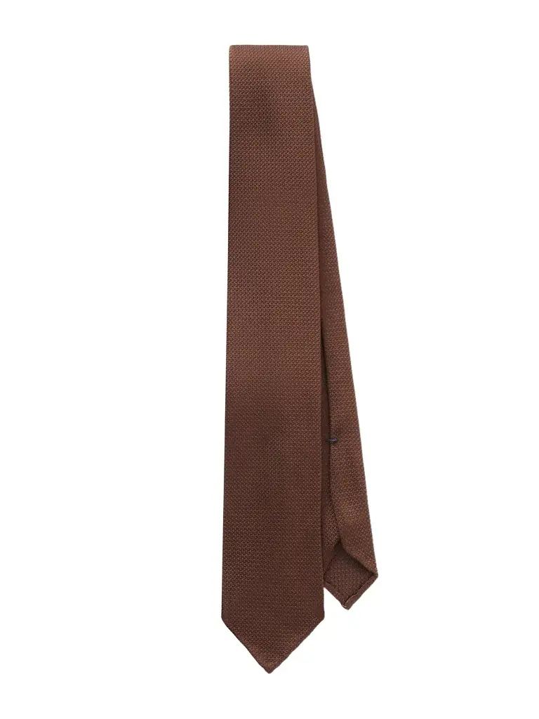 De Petrillo Houndstooth Silk-Jacquard Tie - Men