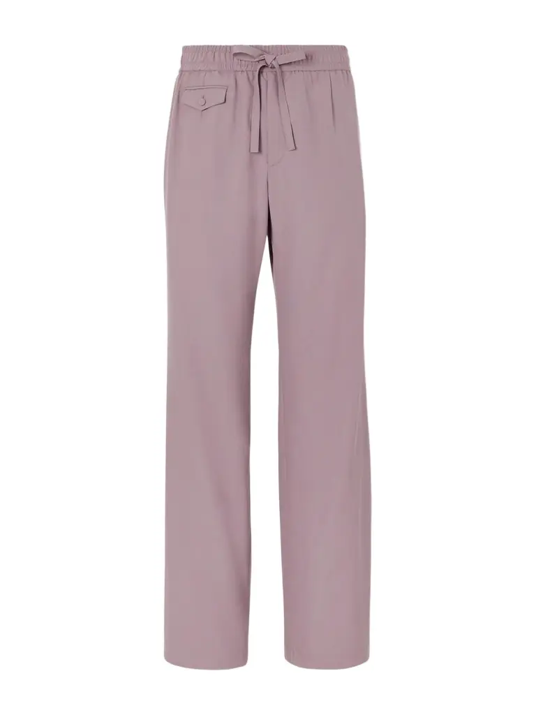Dolce&Gabbana Straight-Leg Virgin Wool Drawstring Suit Trousers - Men