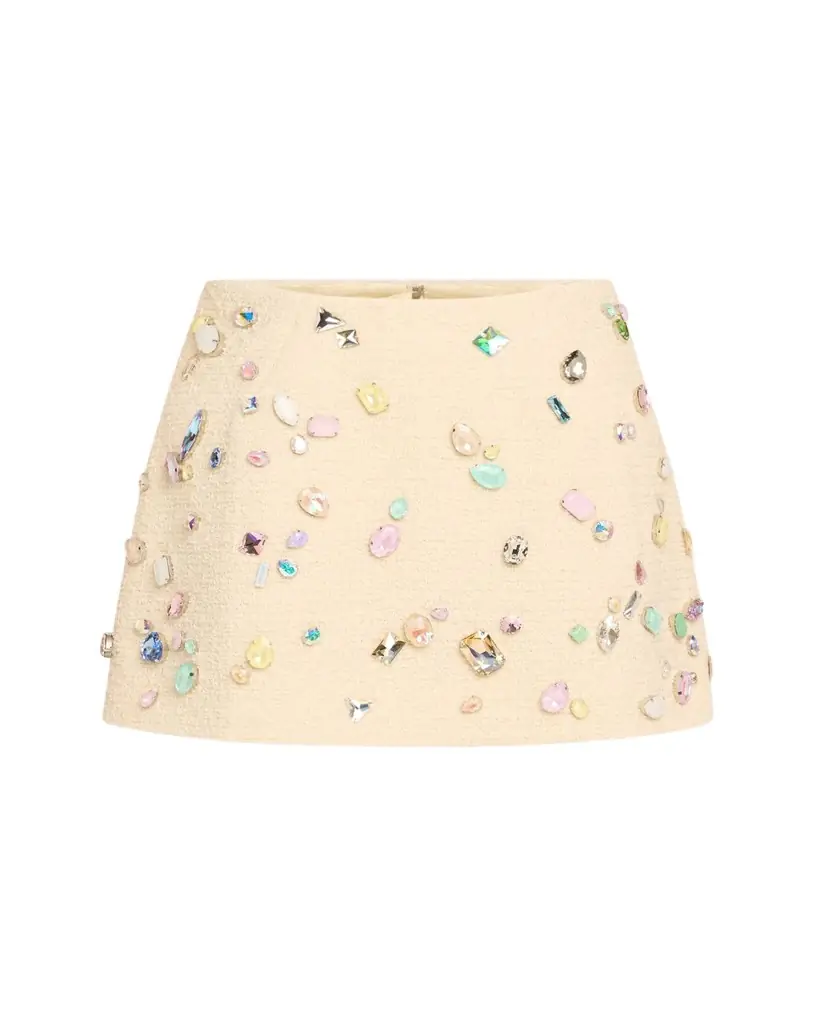 Marc Jacobs Runway Swarovski Mini Wool Bell Skirt