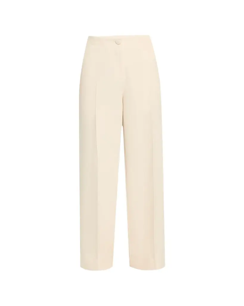 Brioni Camilla Wide Leg Silk Wool Trousers