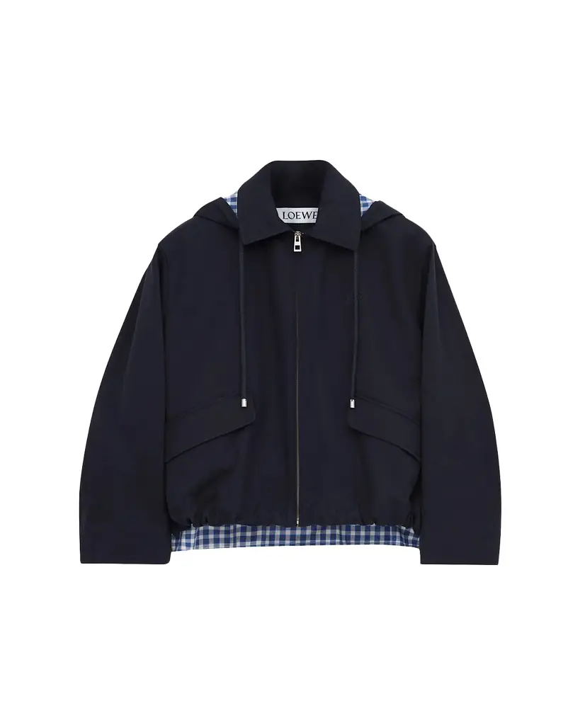 Loewe Water-Repellent Cotton Gabardine Hooded Parka Jacket