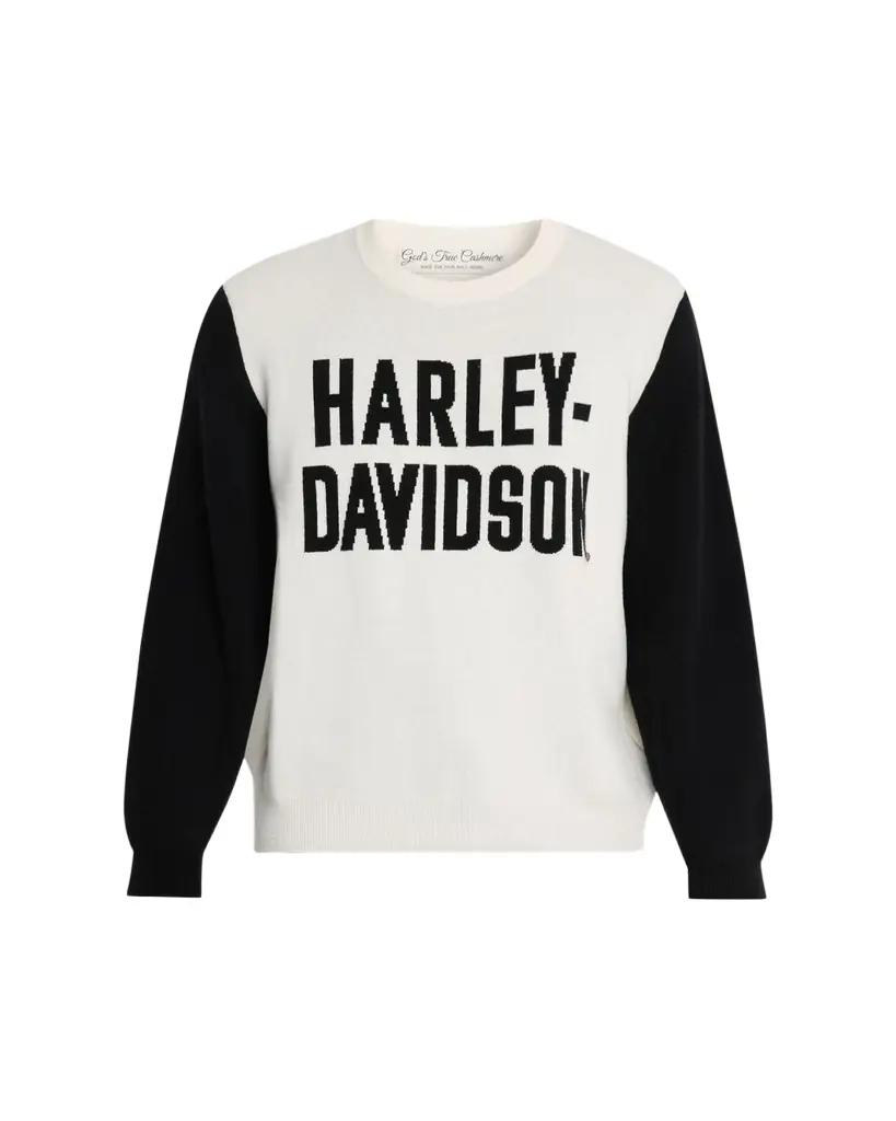 God's True Cashmere x Harley-Davidson Men's Milano Cashmere Logo Sweater