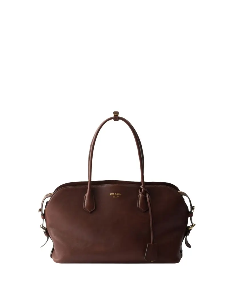 Prada Large Leather Tote Bag