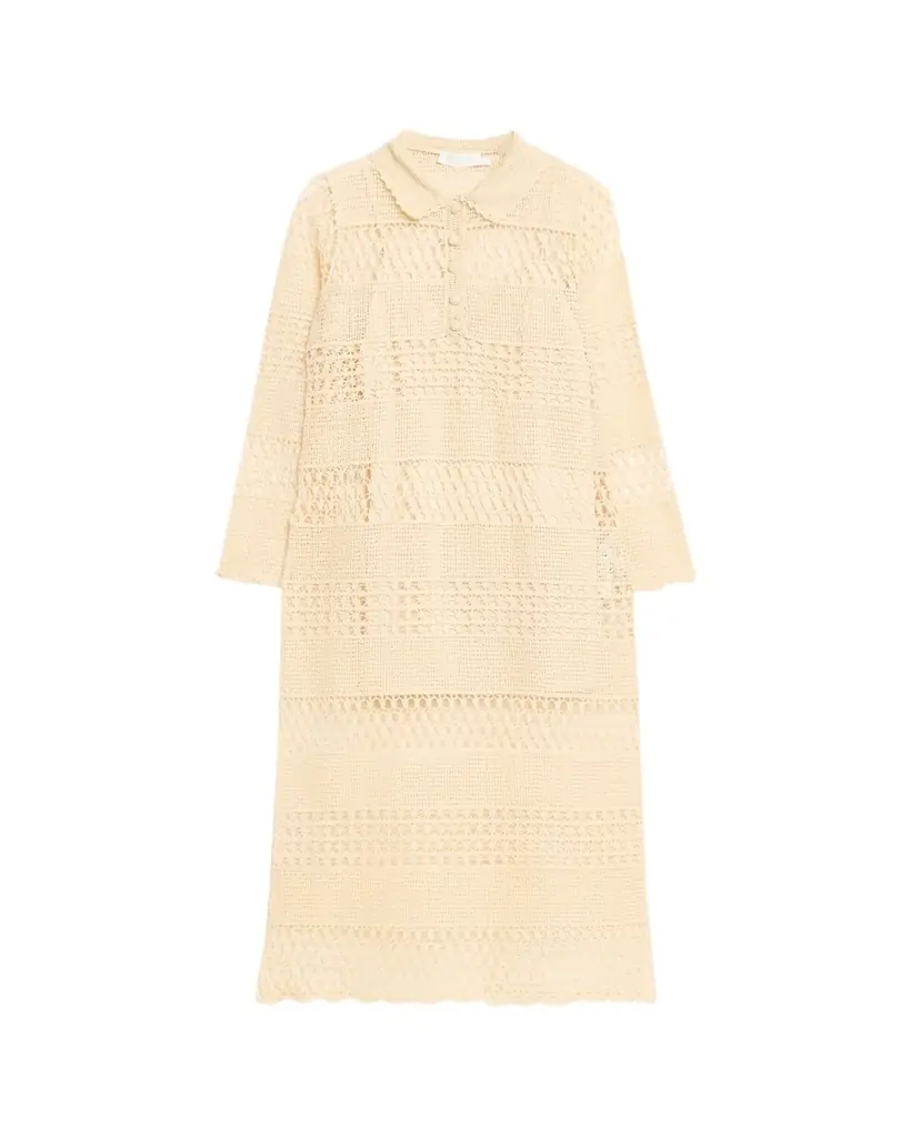 Zimmermann Wanderlust Crochet Maxi Dress Coverup