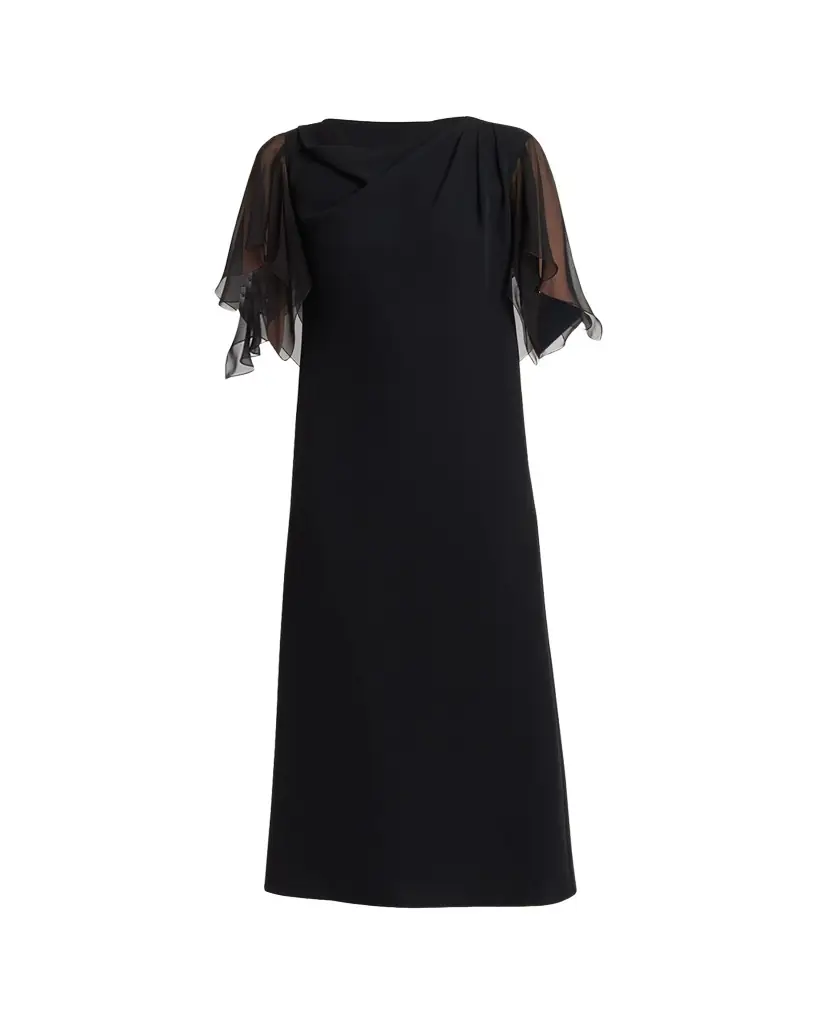 Valentino Garavani Campiona Draped Silk Dress