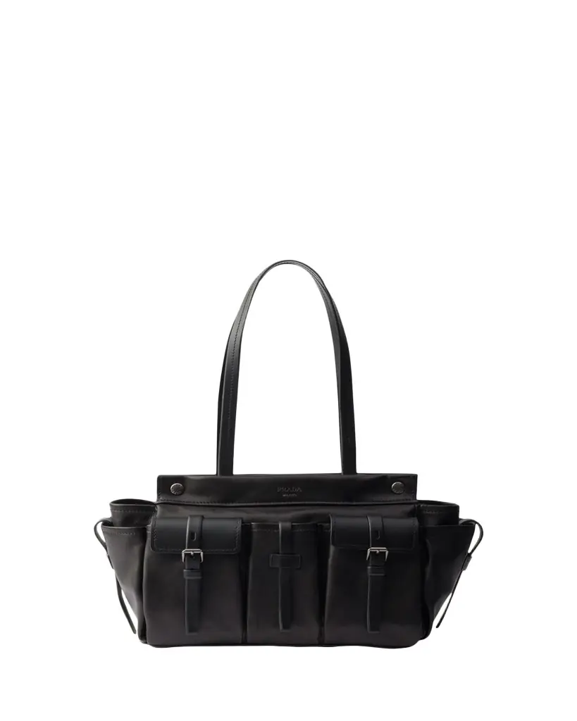 Prada Route Large Leather Tote Bag