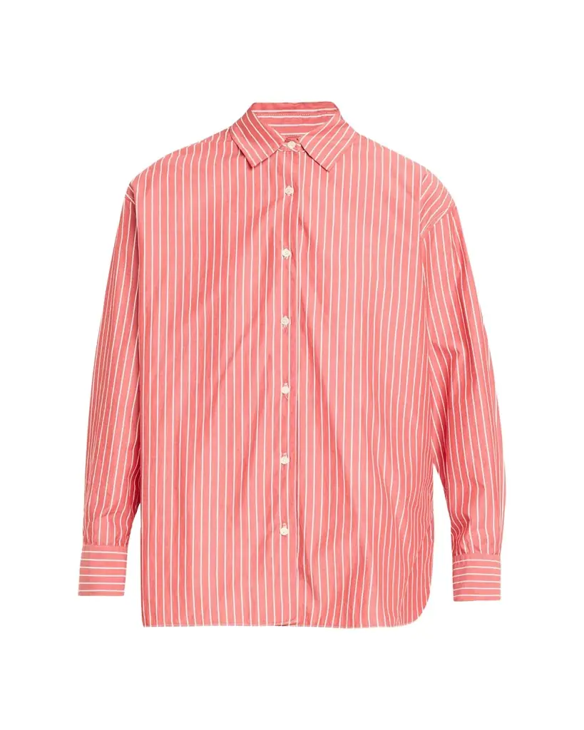 Nili Lotan Yorke Pinstripe Oversized Button Down Shirt