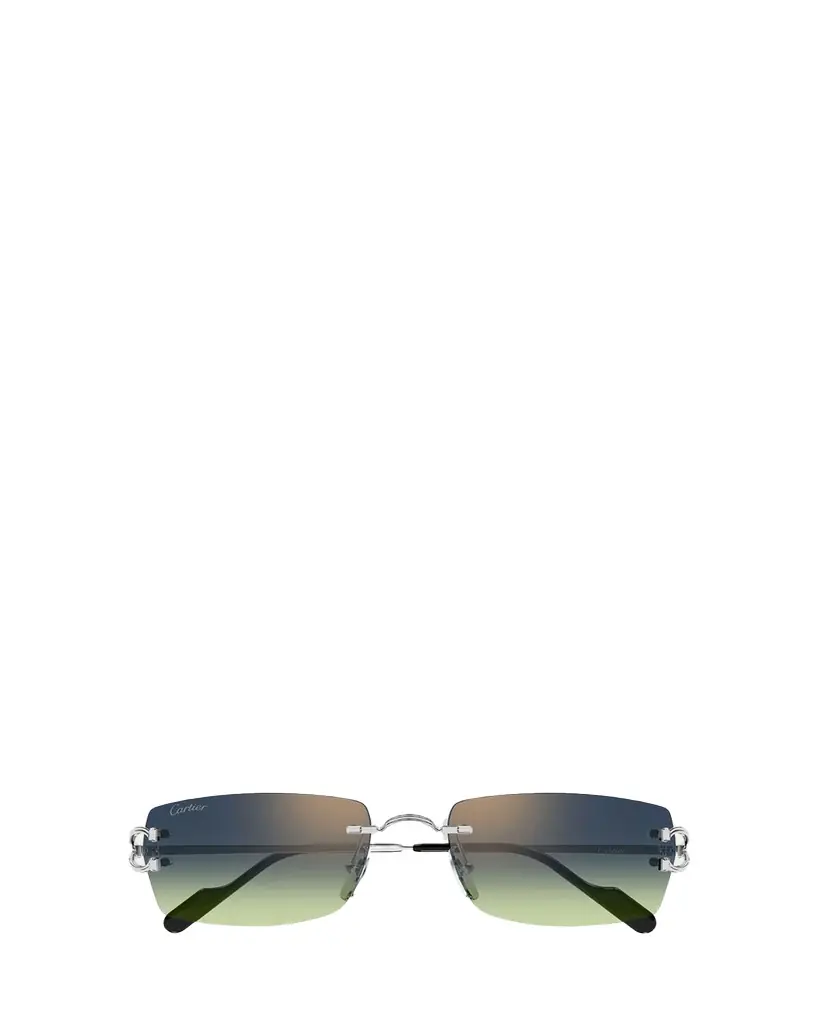 Cartier Men's CT0550S-008 Metal Rectangle Sunglasses