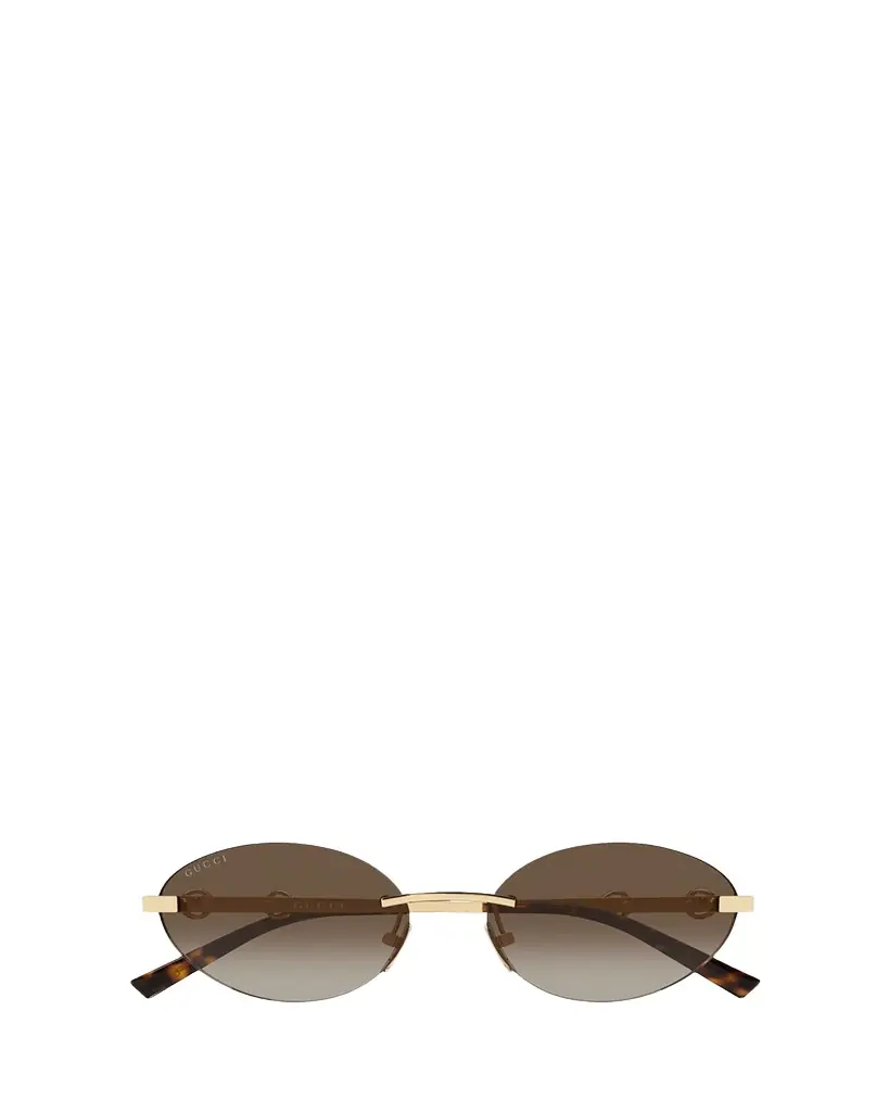 Gucci 58mm Metal & Acetate Oval Sunglasses