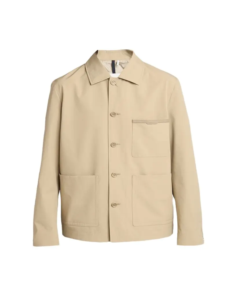 Moncler Men's Nanav Seersucker Shirt Jacket