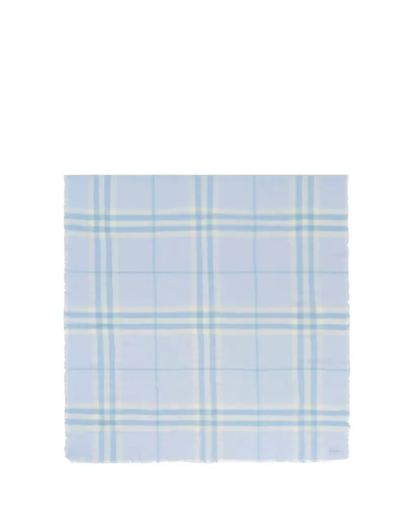 Burberry Wide Check Wool Scarf