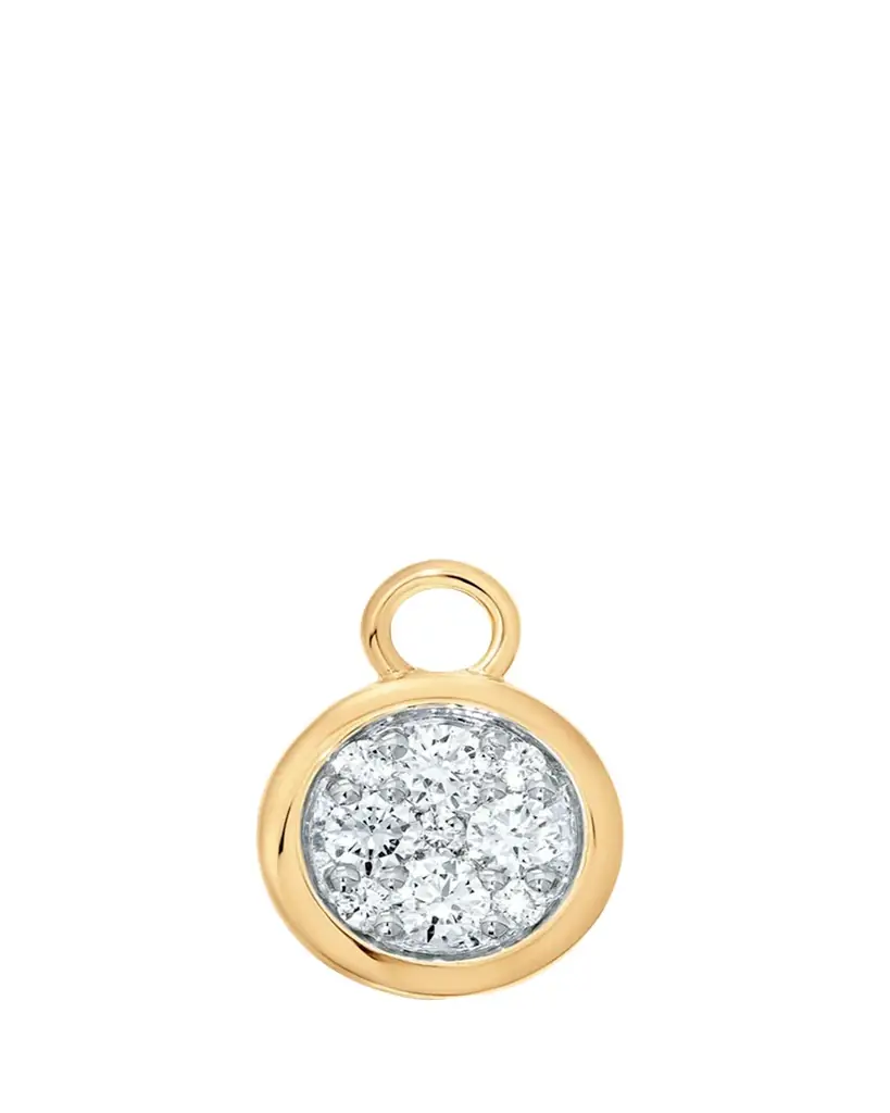 Sara Weinstock 18K Gold & Diamond Round Charm