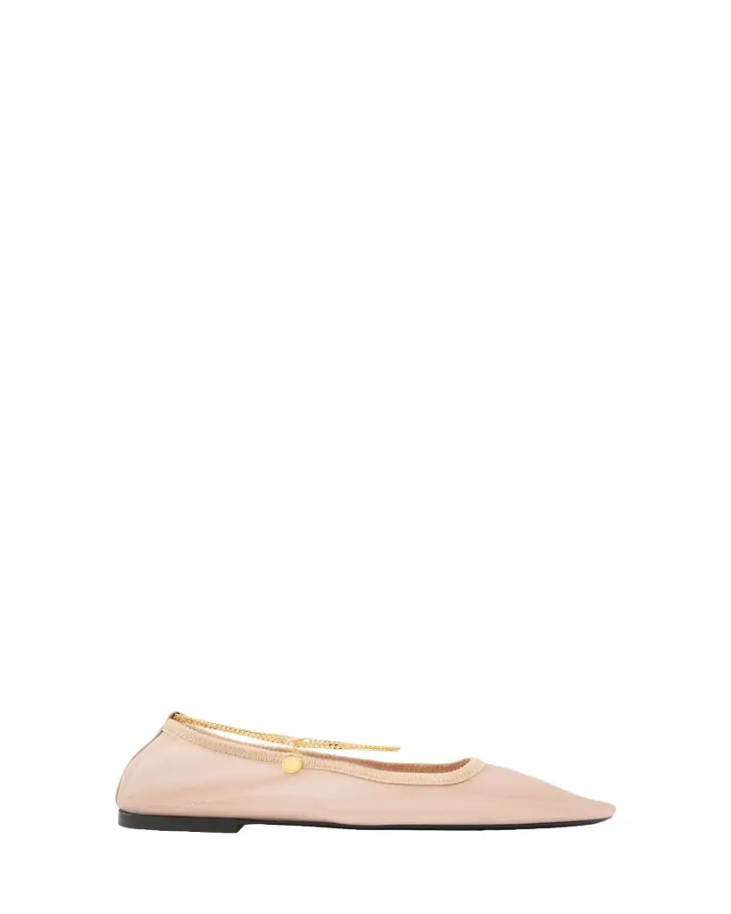 Stella McCartney Mesh Anklet Ballerina Flats