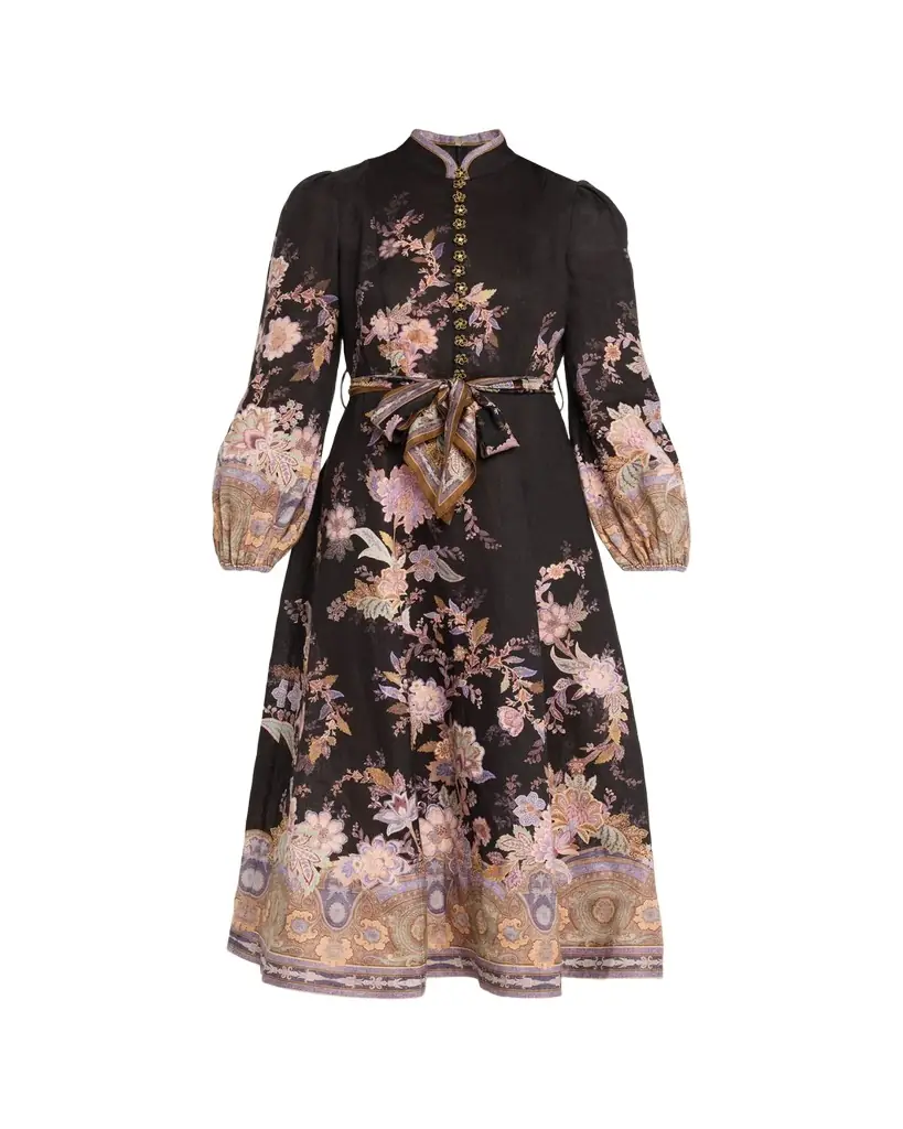 Zimmermann Luna Button Midi Dress