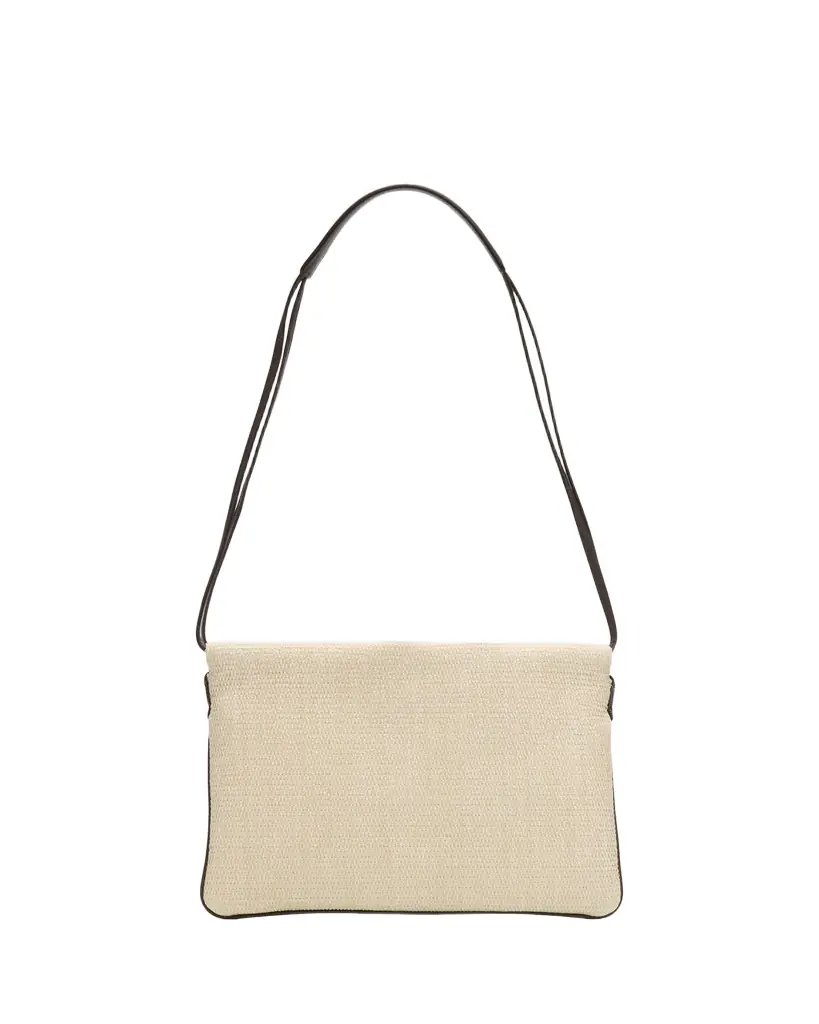Brunello Cucinelli Raffia Net Pouch Shoulder Bag