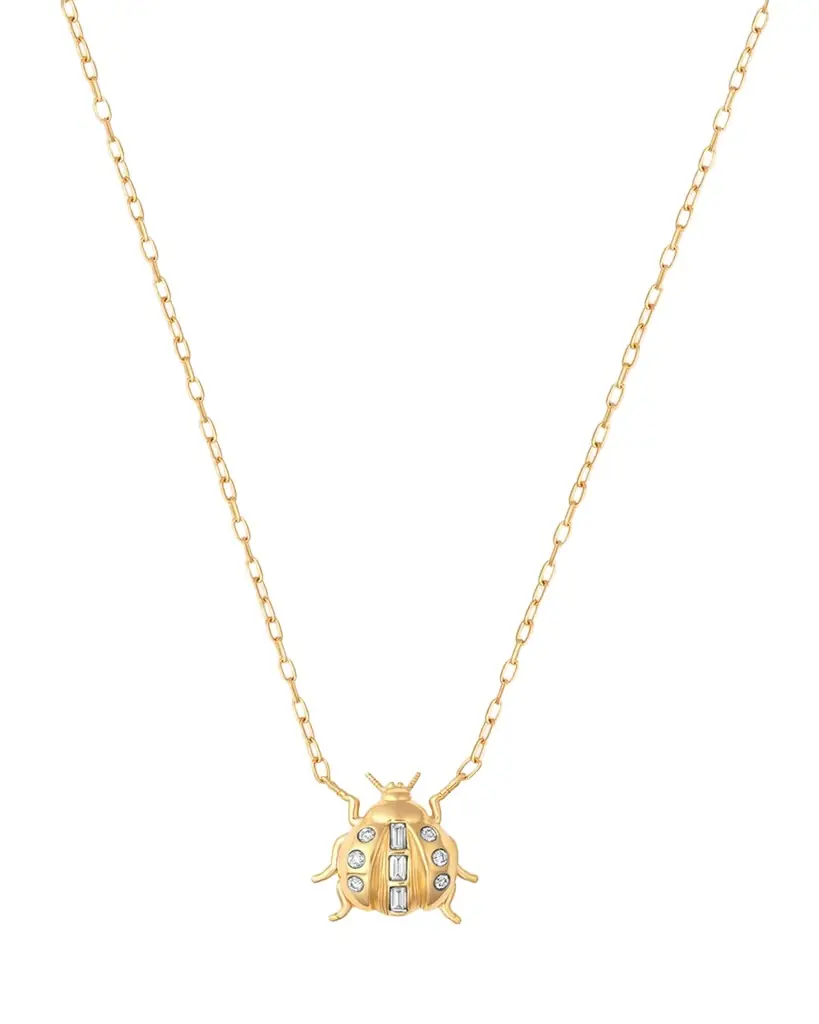 Sara Weinstock Lady Bug 18K Gold & Diamond Necklace