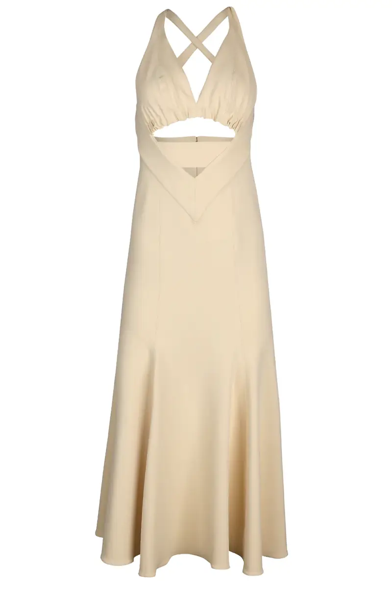 Rabanne Cut Out Halter Dress