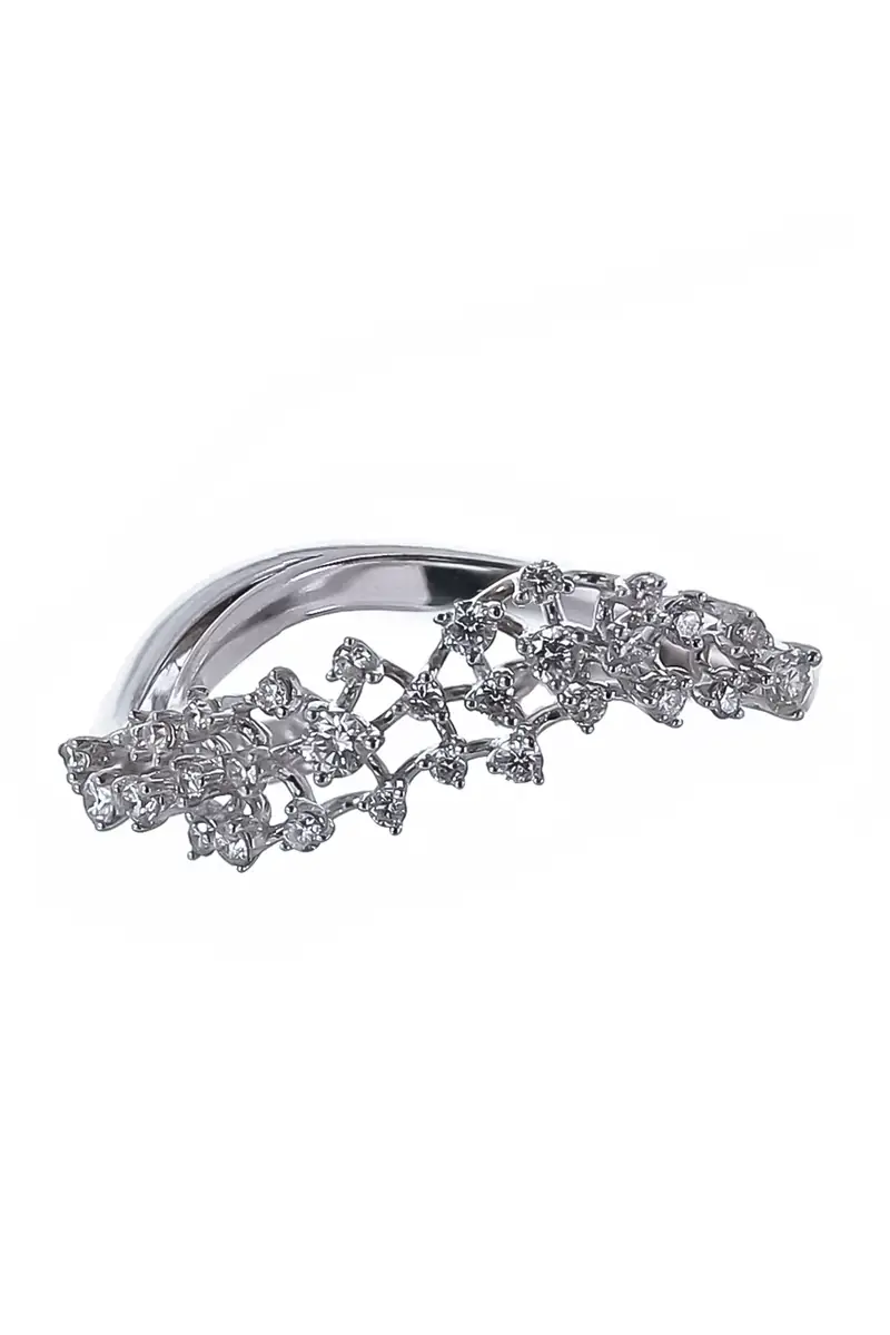 Ananya Diamond Scatter Band Ring - White Gold