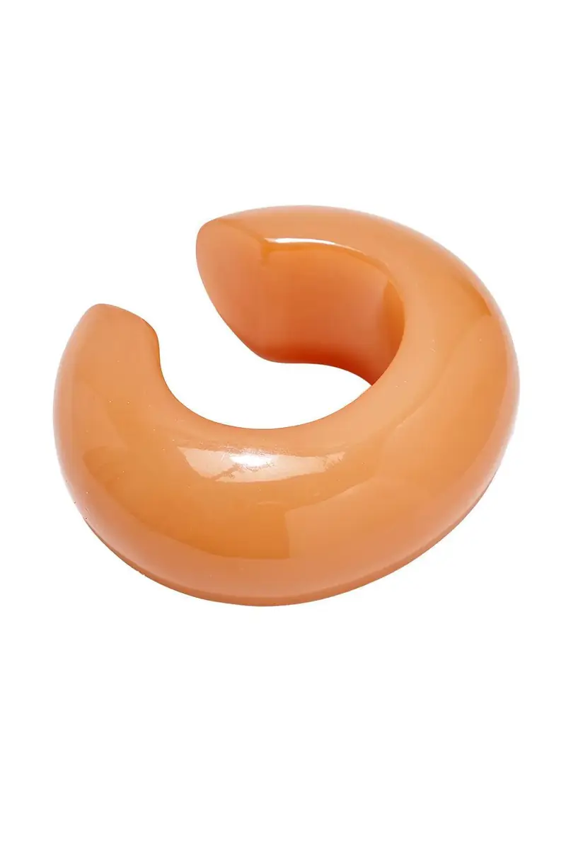 Lizzie Fortunato Tangerine Arc Cuff Bracelet