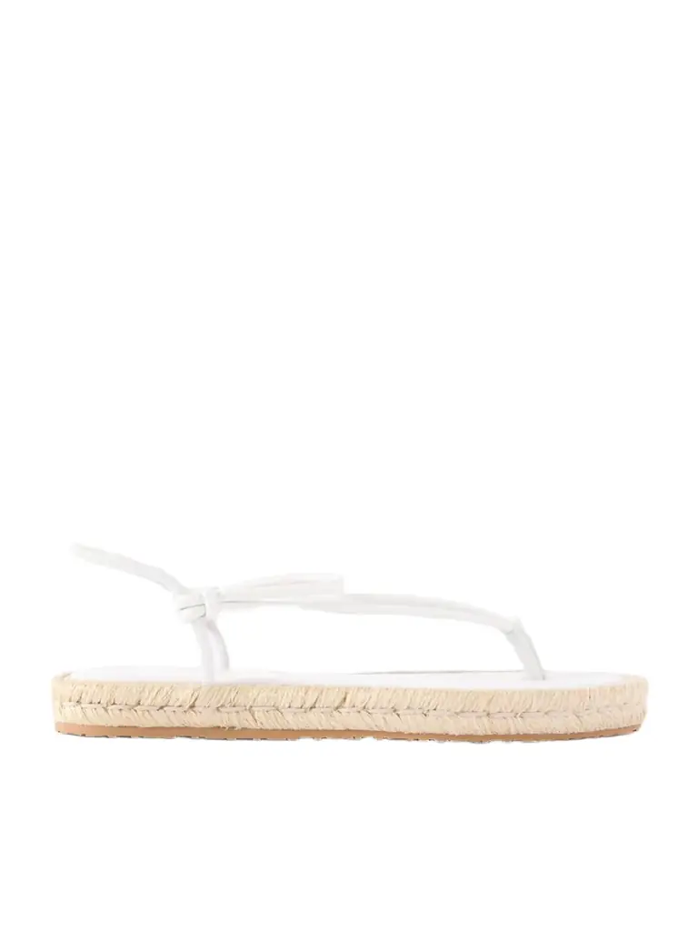Gianvito Rossi Leather Espadrille Sandals