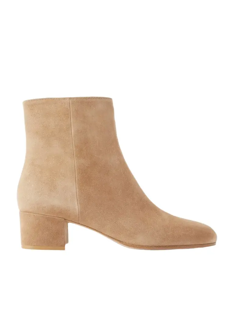 Gianvito Rossi Joelle 45 Suede Ankle Boots