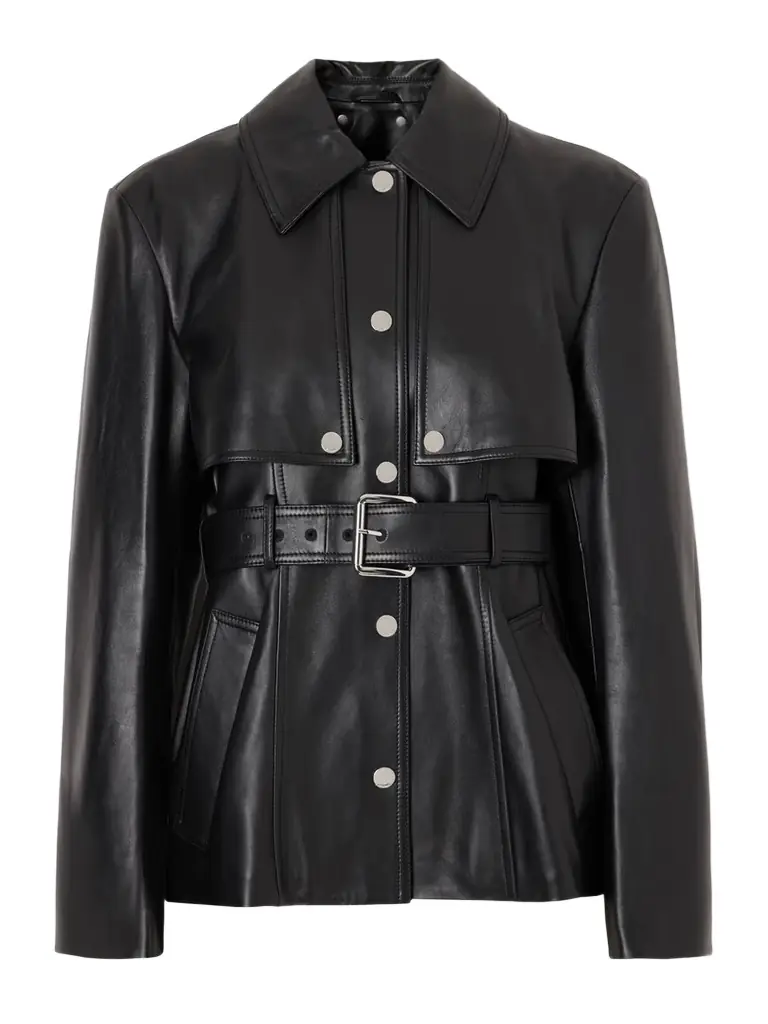 Sportmax Leather Jacket - Women's Clothing