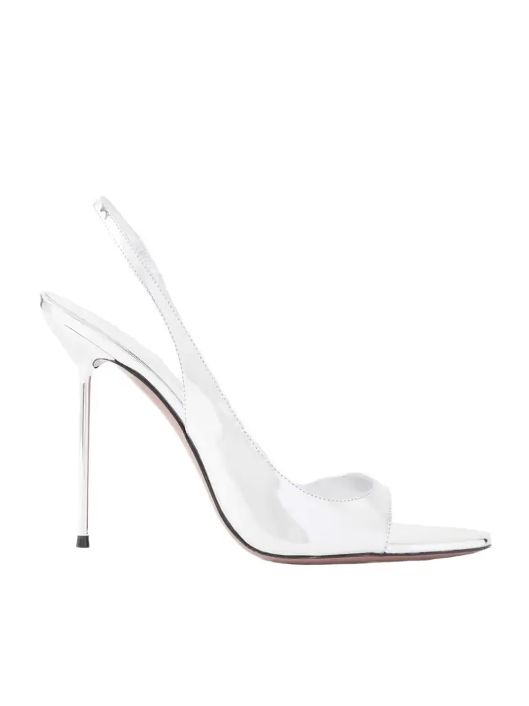 Paris Texas Lidia 95 Mirrored-leather Slingback Sandals