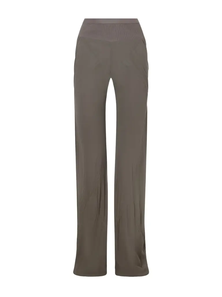 Rick Owens Bias Silk-crepe Wide-leg Pants