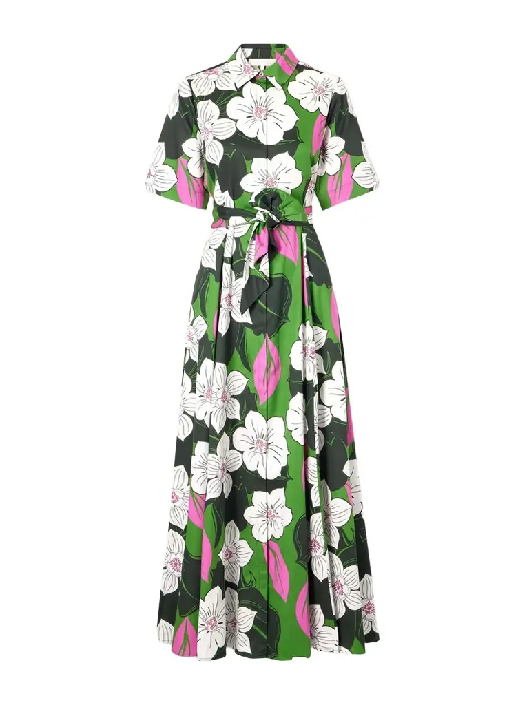 Borgo de Nor Floral-print Cotton Maxi Dress