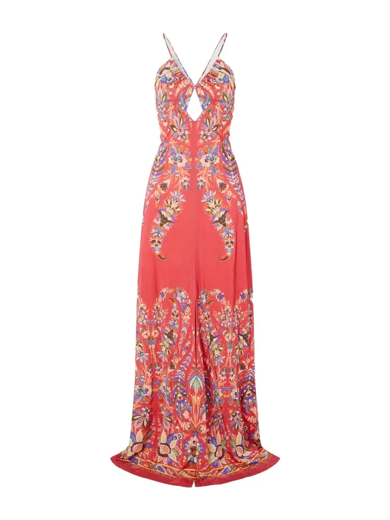 Etro Floral-print Crepe Maxi Dress