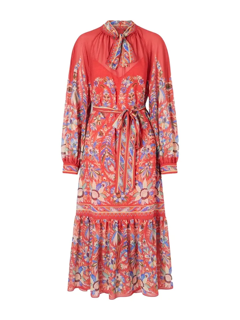 Etro Floral-print Chiffon Midi Dress