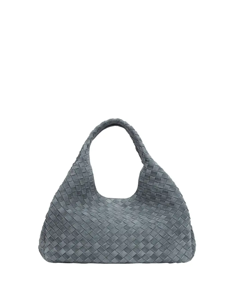 Bottega Veneta Campana Large Suede Shoulder Bag