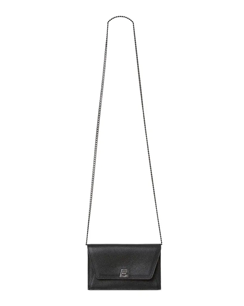 Akris Anouk Cervo Leather Clutch Bag w/Chain