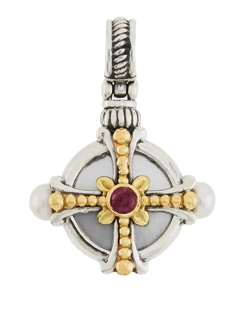 Konstantino Hestia 18k Cross Pendant