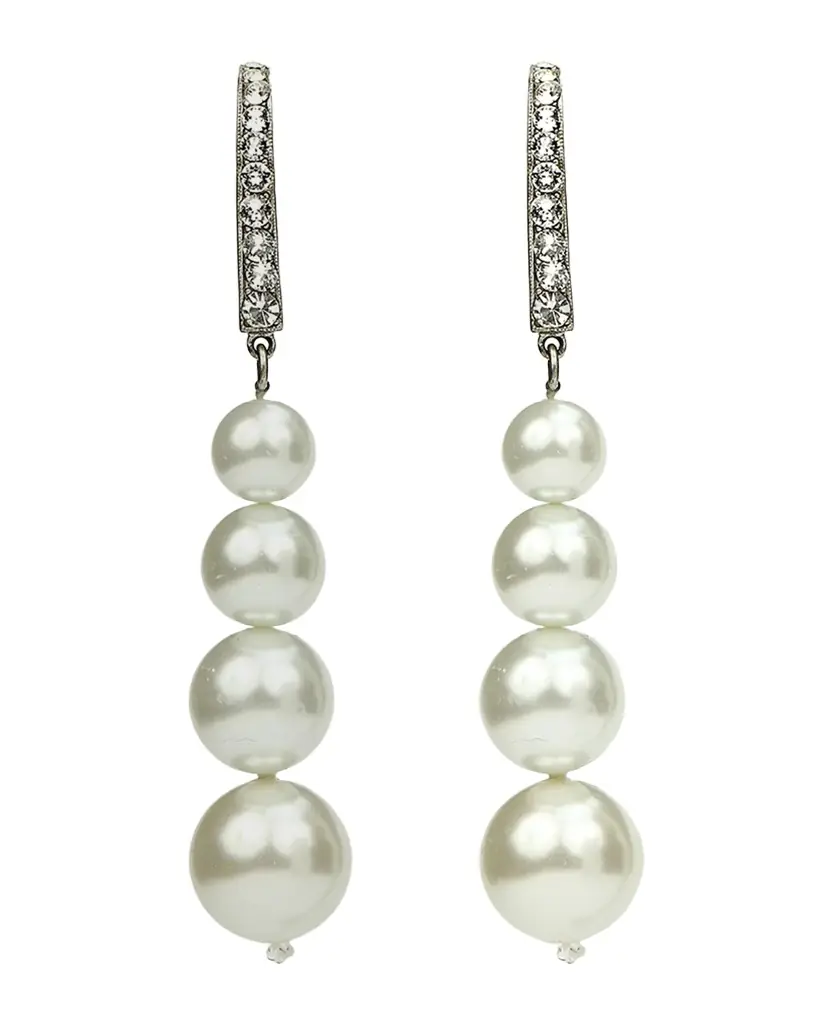 Ben-Amun Pearly Multi-Drop Earrings