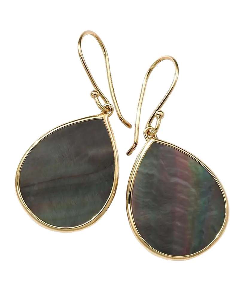 Ippolita Small Stone Teardrop Earrings in 18K Gold