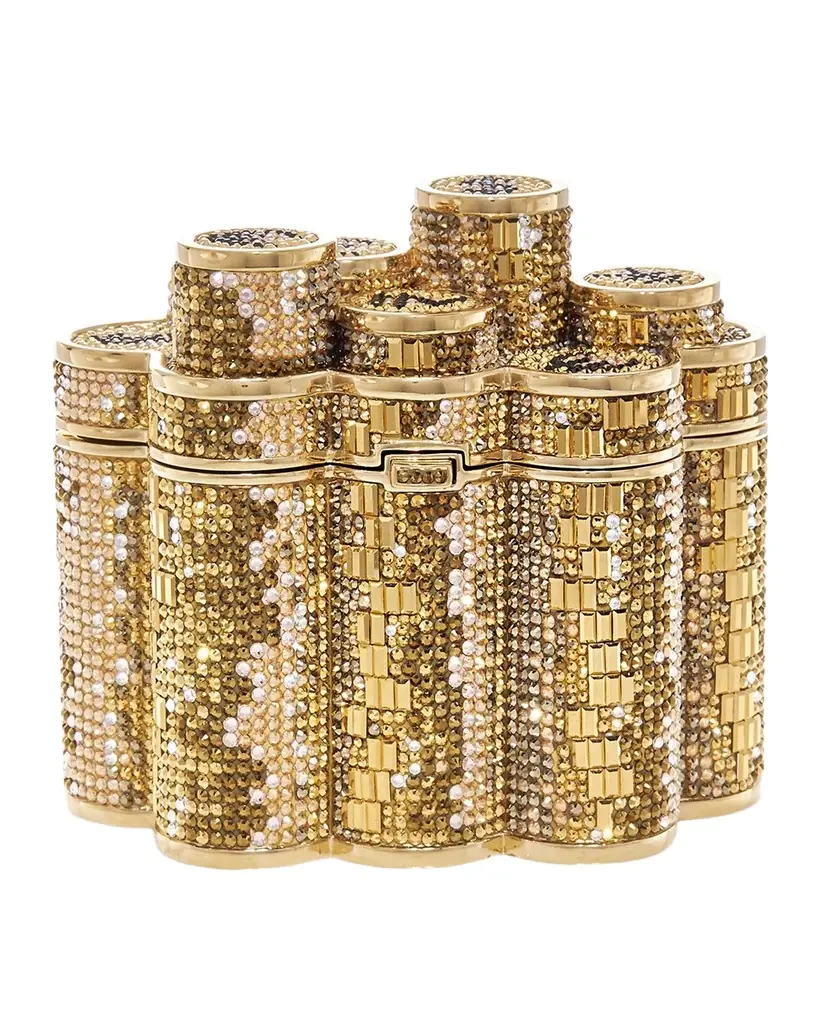 Judith Leiber Couture Coins Crystal Minaudiere