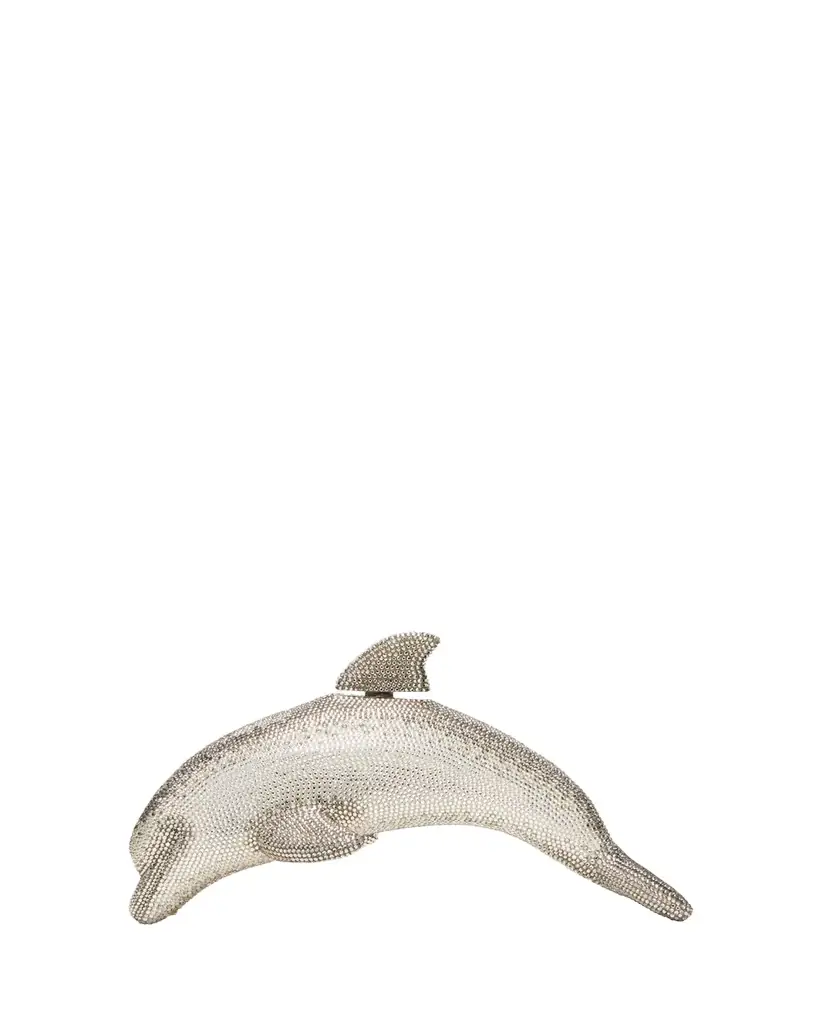 Judith Leiber Couture Dolphin Crystal Minaudiere