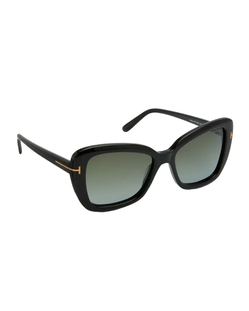 TOM FORD Maeve Havana Acetate Butterfly Sunglasses - Women's Accessories