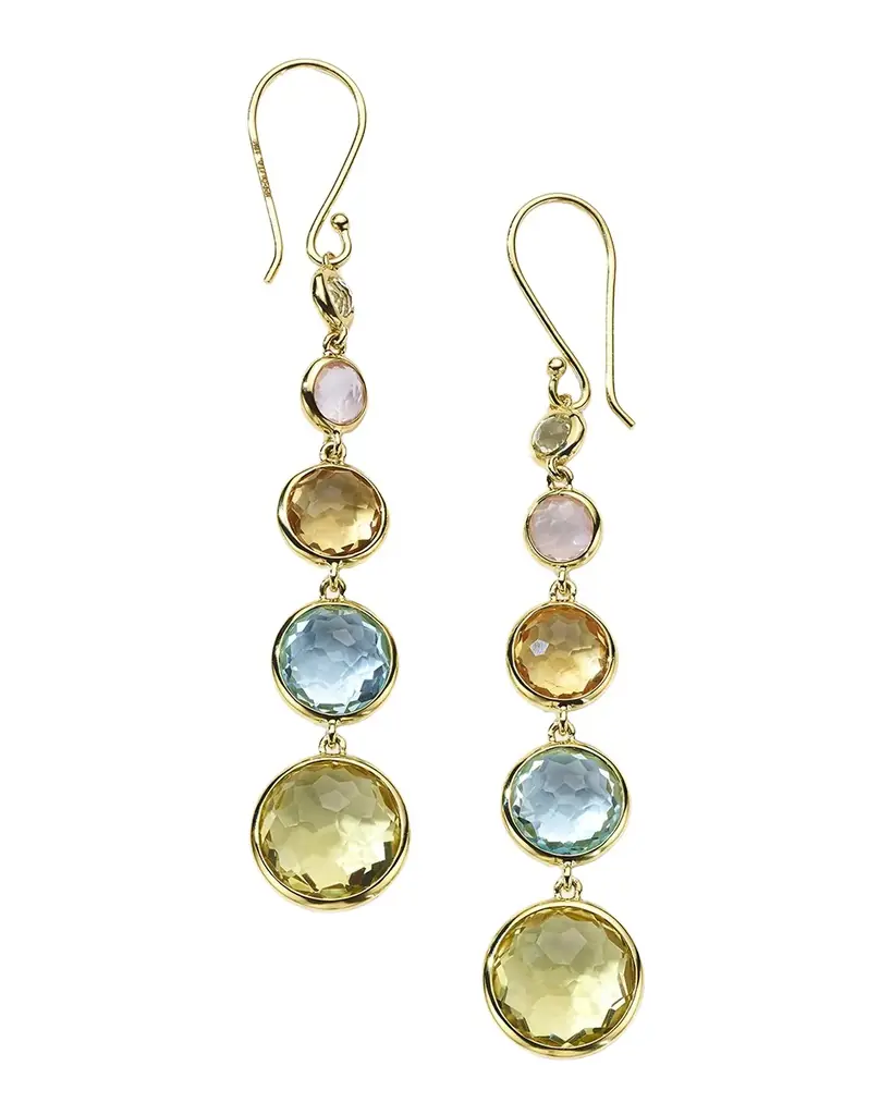 Ippolita Lollitini 5-Stone Drop Earrings in 18K Gold