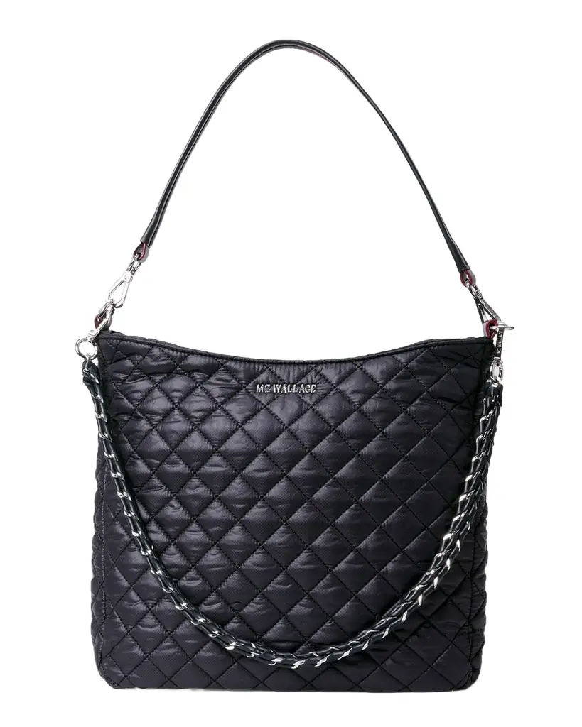 MZ WALLACE Crosby Quilted Hobo Shoulder Bag