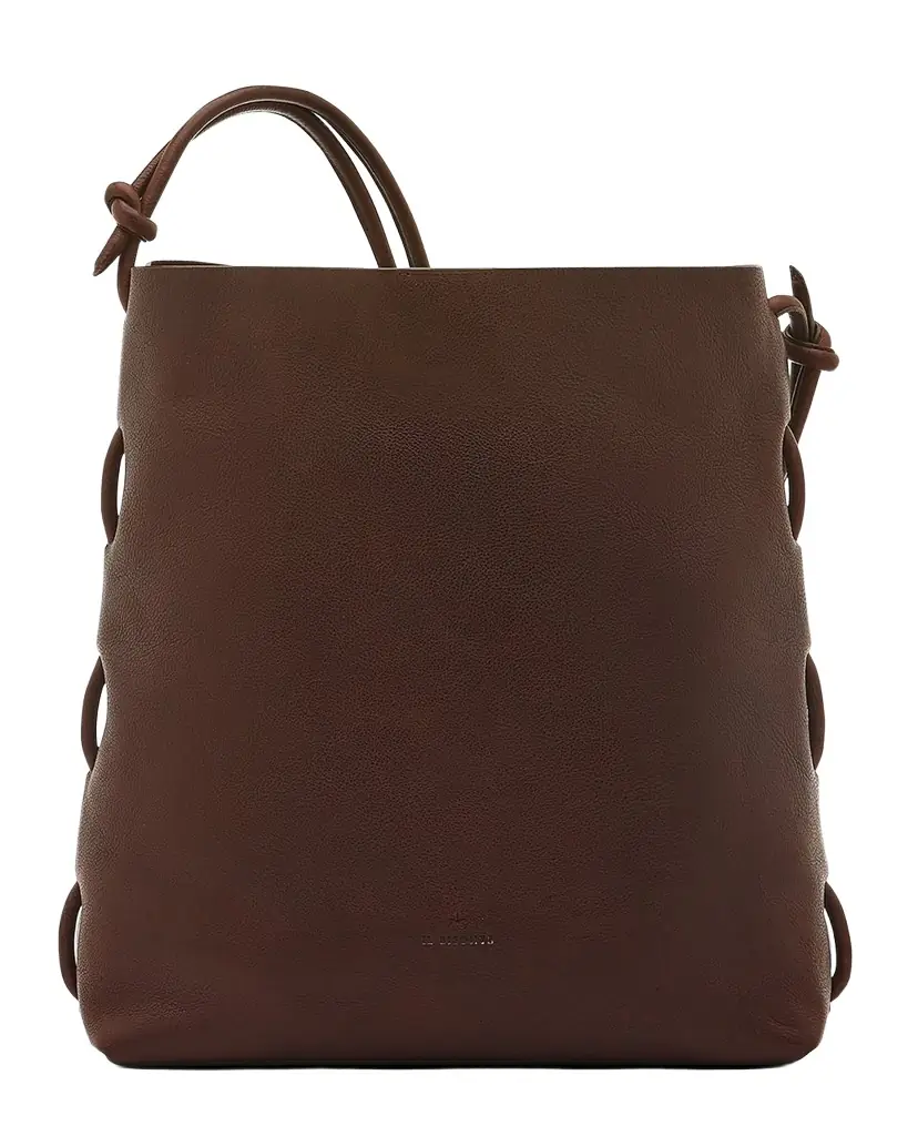 Il Bisonte Snodo Knot Leather Shoulder Bag