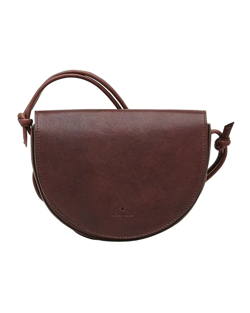 Il Bisonte Snodo Flap Leather Crossbody Bag