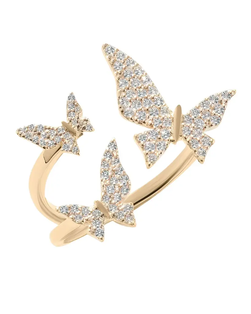 LANA Flawless Diamond Butterfly Ring