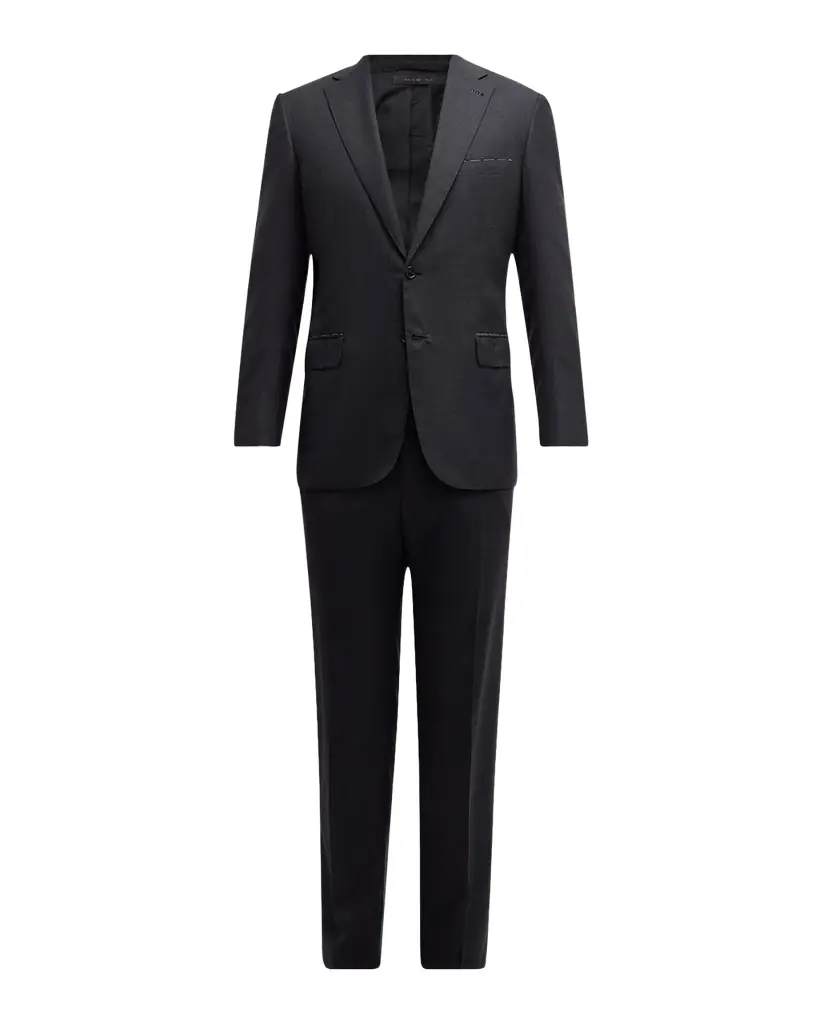 Brioni Men 's Tonal Check Wool Suit